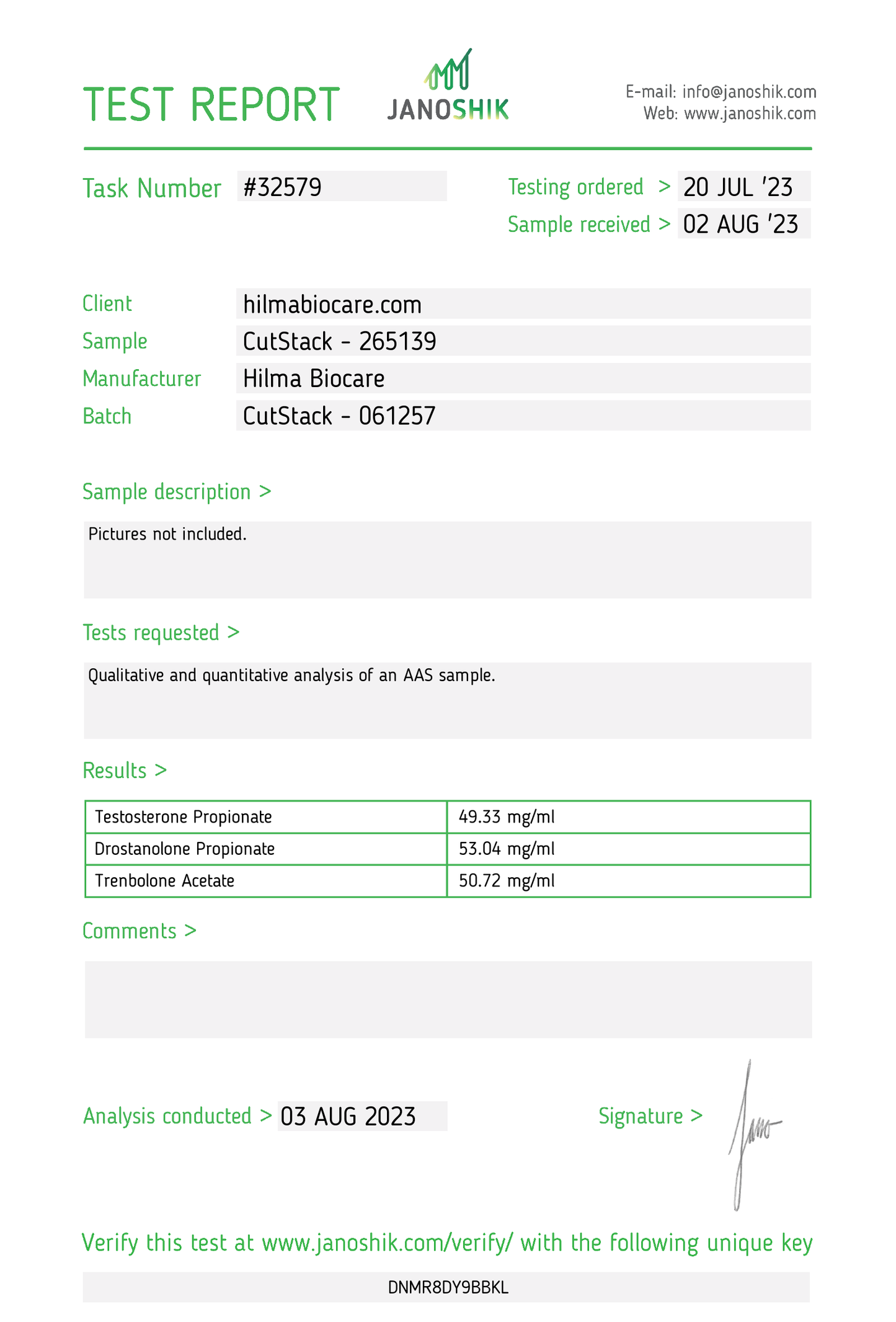 Cut Stack (Tren.ac Drost.pr Test.pr) 10Ml/150Mg/Ml Eu Rf