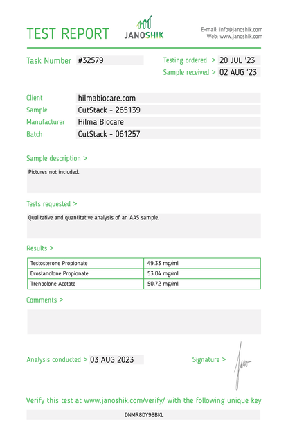 Cut Stack (Tren.ac Drost.pr Test.pr) 10Ml/150Mg/Ml Eu Rf