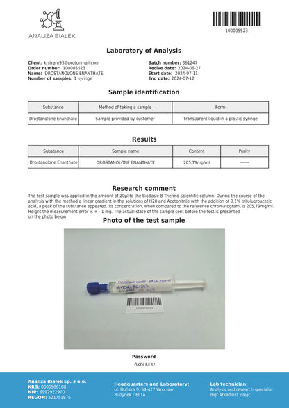 Drostargos 200 mg/ml (Drostanolone Enanthate)