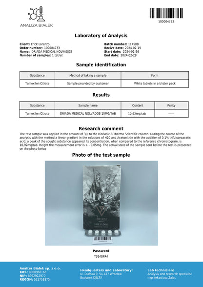 Nolvados 10 mg (Tamoxifen Citrate)