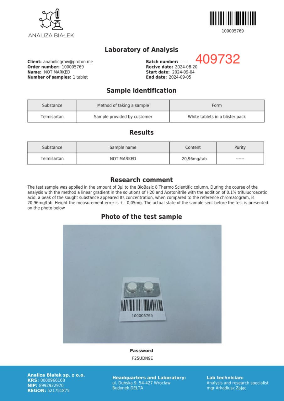 Sartanos 20mg (Telmisartan)