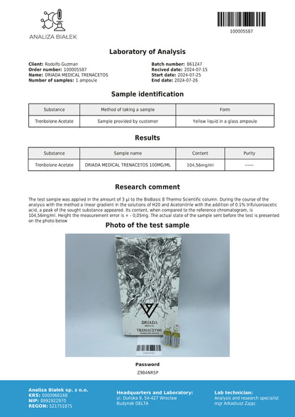 Trenacetos 100 mg/ml (Trenbolone Acetate) 10ml vial