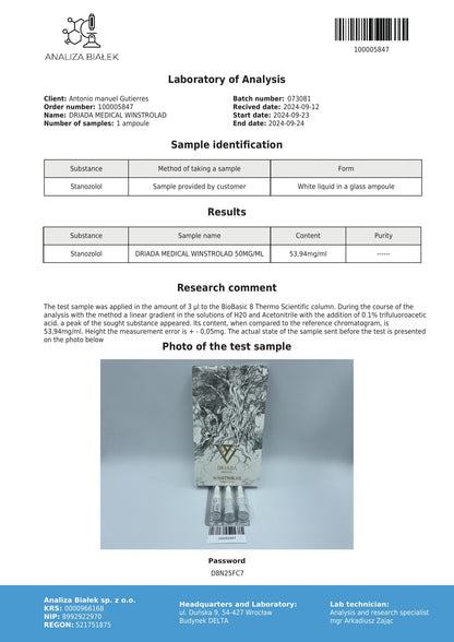 Winstrolad 50 mg/ml (Stanozolol)