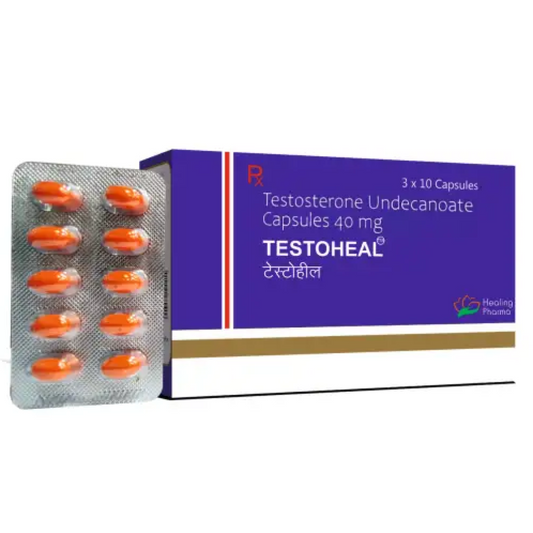 Testoheal (Testosterone Undecanoate) 30caps/40mg/cap